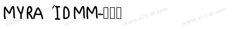 MYRAID MM字体转换